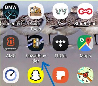 App for å finne retningen til satelitten